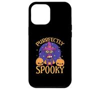 Feliz Halloween dueño de Gato Espeluznante Gatito Truco o Trato Carcasa para iPhone 12 Pro MAX