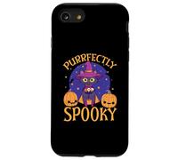 Feliz Halloween dueño de Gato Espeluznante Gatito Truco o Trato Carcasa para iPhone SE (2020) / 7/8