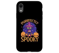 Feliz Halloween dueño de Gato Espeluznante Gatito Truco o Trato Carcasa para iPhone XR