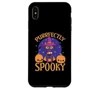 Feliz Halloween dueño de Gato Espeluznante Gatito Truco o Trato Carcasa para iPhone XS MAX