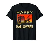 Feliz Halloween Escena de miedo Camiseta