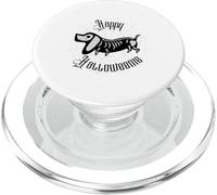 Feliz Halloween, Halloween, Wiener Dog, Teckel, Spider Web PopSockets PopGrip para MagSafe