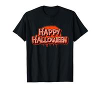 Feliz Halloween Retro Pintura en Aerosol Graffiti Escritura Regalo Camiseta