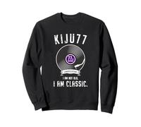 Feliz Happy Love Retro Amante de la música Disco Padre Hombre Mujer 77 años de celebración «I'm Not Old I'm I'm Classic Sudadera