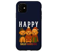 Feliz Hello thanksmas Cute Lab Puppy Fall Holiday Dog Lover Carcasa para iPhone 11