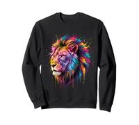 Feliz Holi Indian Face of Lion Holi Festival De Colores Sudadera