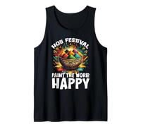 Feliz Holi Saludos Hinduismo Hinduismo Festival Indio Camiseta sin Mangas
