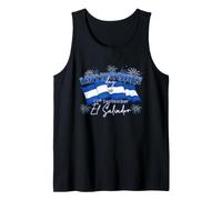 Feliz Independencia 15 de septiembre El Salvador Heritage Camiseta sin Mangas