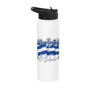 Feliz Independencia 15 de septiembre El Salvador Heritage Stainless Steel Insulated Water Bottle