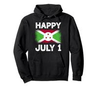 Feliz Julio 1 Burundi Independence Day Flag Pride Sudadera con Capucha