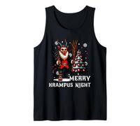 Feliz Krampus Noche de Miedo Navidad Krampusnacht Santa Claus Camiseta sin Mangas