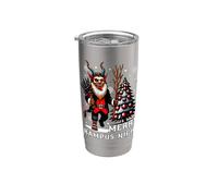 Feliz Krampus Noche de miedo Navidad Krampusnacht Santa Claus Vaso térmico de acero inoxidable de doble pared