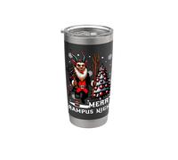 Feliz Krampus Noche de miedo Navidad Krampusnacht Santa Claus Vaso térmico de acero inoxidable de doble pared