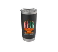 Feliz Kwanzaa, Los Siete Directores Nguzo Saba Kwanzaa Vaso térmico de acero inoxidable de doble pared