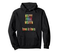 Feliz mes del orgullo amor es amor cita Sudadera con Capucha