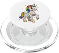 Feliz Mes del Orgullo Brick Builder Squad Rainbow Unicorn PopSockets PopGrip para MagSafe