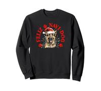 Feliz Navi-Dog con Pastor Alemán Festivo Sudadera