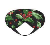 feliz navidad acebo, Cubreojos completos Antifaz bloqueador de luz Antifaz para dormir Antifaz suave con los ojos vendados Noche