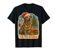 Feliz Navidad al Perro Lobo irlandés de Tis The Season Camiseta