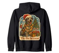 Feliz Navidad al Perro Lobo irlandés de Tis The Season Sudadera con Capucha