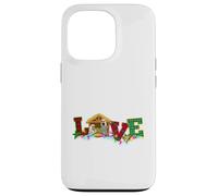 Feliz Navidad Amor Natividad Laurie Furnell Navidad Carcasa para iPhone 13 Pro