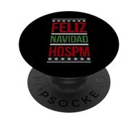 Feliz Navidad Belico Mexican Tumbado Christmas Latinx Mexico PopSockets PopGrip Adhesivo