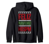 Feliz Navidad Belico Mexican Tumbado Christmas Latinx Mexico Sudadera con Capucha