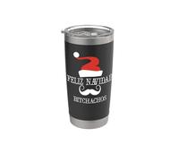 FELIZ NAVIDAD BITCHACHOS Meme Divertido Navidad Vaso térmico de acero inoxidable de doble pared