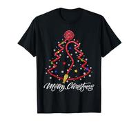 Feliz Navidad Bombero Árbol de Navidad Cuerpo de Bomberos Camiseta