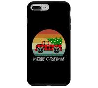Feliz Navidad Buffalo Truck Tree, Color Rojo, a Juego para Toda la Familia Carcasa para iPhone 7 Plus/8 Plus