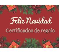 Feliz Navidad - Certificados de regalo: 20 vales de regalo para llenar y canjear- 4 ilustraciones - idea de regalo personalizada original para niños, mujeres, hombres
