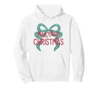 Feliz Navidad Coqueta Lindo Arco de Navidad Tejido Crochet Print Sudadera con Capucha