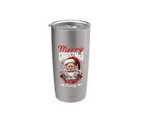 Feliz Navidad De La Familia Walsh Disfraz De Santa Claus Vaso térmico de acero inoxidable de doble pared