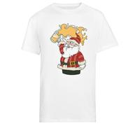 Feliz Navidad De Parte De Santa Camiseta Blanca De Manga Corta para Hombre Male White tee Men Short Sleeve T-Shirt