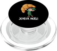 Feliz Navidad en francés/Croissant Joyeux Noel PopSockets PopGrip para MagSafe