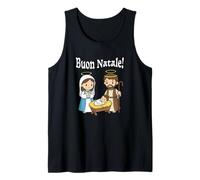 Feliz Navidad En Italiano BUON Natale Camiseta sin Mangas