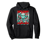 Feliz Navidad Festive Slasher Candy Cane Amenace Sudadera con Capucha