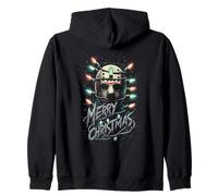 Feliz Navidad Festive Slasher Candy Cane Amenace Sudadera con Capucha