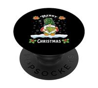 Feliz Navidad gnomo Divertido Pijama Familiar árbol gnomo Navidad PopSockets PopGrip Adhesivo