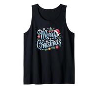 Feliz Navidad Holiday Greetings Festivo Lindo Camiseta sin Mangas