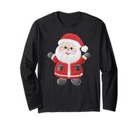 Feliz Navidad Invierno Santa Claus Navidad Merry Christmas Manga Larga