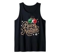 Feliz Navidad Italiana BUON Natale Camiseta sin Mangas
