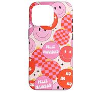 Feliz Navidad Latin Retro Groovy Christmas Carcasa para iPhone 16 Pro