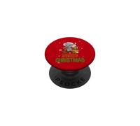 Feliz Navidad Lindo Elefante Ciclo de Montar PopSockets PopGrip Adhesivo