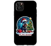 Feliz Navidad para Perros Schnauzer Tis The Season Standard Carcasa para iPhone 11 Pro MAX