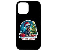 Feliz Navidad para Perros Schnauzer Tis The Season Standard Carcasa para iPhone 12 Pro MAX