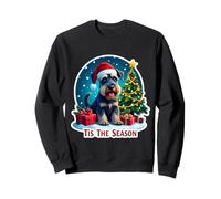 Feliz Navidad para Perros Schnauzer Tis The Season Standard Sudadera