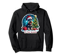 Feliz Navidad para Perros Schnauzer Tis The Season Standard Sudadera con Capucha