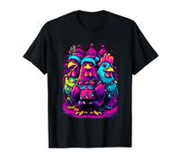 Feliz Navidad Pollo Trio Luces Festivas Camiseta