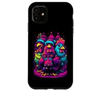 Feliz Navidad Pollo Trio Luces Festivas Carcasa para iPhone 11
